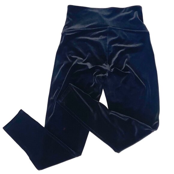 Spanx High Waisted Black Velvet Leggings Size 1X - Picture 2 of 7